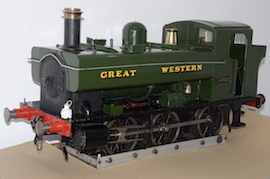 main2 7.25" 1366 GWR Pannier tank 0-6-0 live steam locomotive for sale