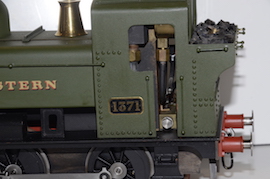 cab2 1366 G1 0-6-0 Pannier tank loco gauge 1 live steam for sale