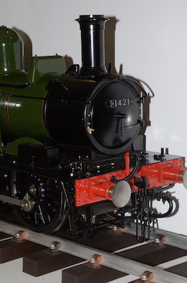 front 5" GWR 14xx 0-4-2 Silver Crest live steam loco locomotive for sale