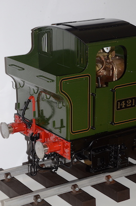 rear 5" GWR 14xx 0-4-2 Silver Crest live steam loco locomotive for sale