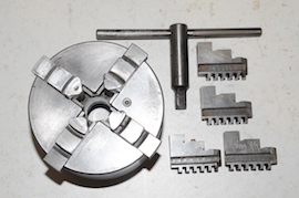 main 100mm toolmex byson 4 jaw self centering myford lathe chuck for sale