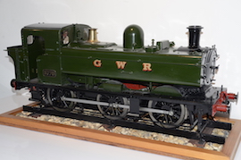 5" GWR 57xx 0-6-0 live steam pannier tank loco locomotive for sale