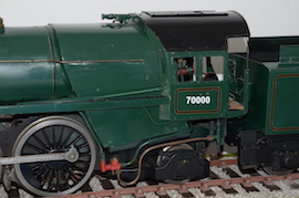 cab 3.5" Britannia 4-6-2 live steam loco LBSC for sale