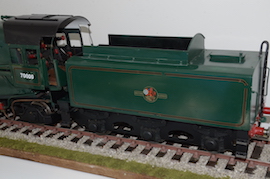 tender2 3.5" Britannia 4-6-2 live steam loco LBSC for sale