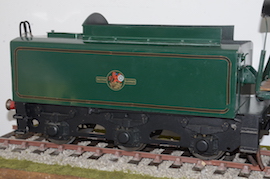 tender3 3.5" Britannia 4-6-2 live steam loco LBSC for sale