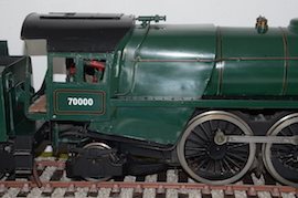 cab2 3.5" Britannia 4-6-2 live steam loco LBSC for sale