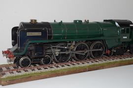 left 3.5" Britannia 4-6-2 live steam loco LBSC for sale