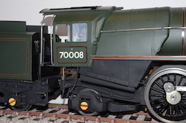 side 3.5" Britannia 4-6-2 live steam loco LBSC for sale western steam boiler Helen Verrall