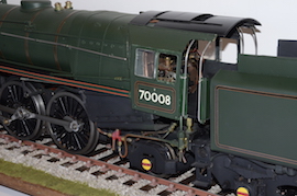 back 3.5" Britannia 4-6-2 live steam loco LBSC for sale western steam boiler Helen Verrall