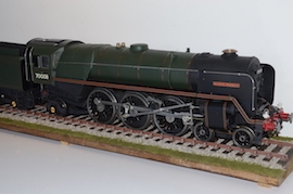 front 3.5" Britannia 4-6-2 live steam loco LBSC for sale western steam boiler Helen Verrall