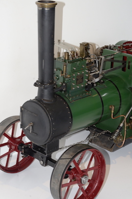 front 2" Durham & North Yorksire live steam traction engine for sale John Haining
