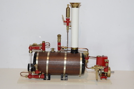 single Maxwell Hemmens MAX 2 live steam launch plant + boiler for sale