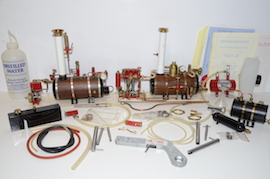 main Maxwell Hemmens MAX 2 live steam launch plant + boiler for sale