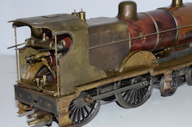 rear G1 gauge 4-4-0 2P LMS Derby live steam loco for sale