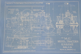 blue print ME 1" live steam traction engine Model Engineering Henry Greenly & Steel for sale.