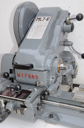 front2 view Myford ML7R B gearbox lathe for sale KR136994