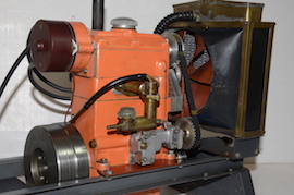 back Edgar Westbury Hermes  Petrol twin cylinder model IC engine with radiator for sale