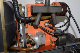 exhaust Edgar Westbury Hermes  Petrol twin cylinder model IC engine with radiator for sale