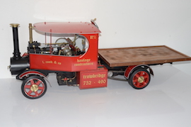 left Pride Of Penrhyn live steam Lorry wagon 1/5th 2.4" scale for sale.
