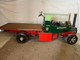 front Pride Of Penrhyn live steam Lorry wagon 1/5th 2.4" scale for sale.
