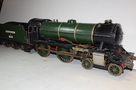 right view Vintage vintage 3.5" live steam loco locomotive  LBSC Roedean Schools 4-4-0 for sale