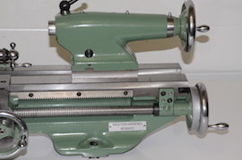 tailstock Myford Super 7B lathe with gearbox, power cross feed, & Induction Hardened bedways, for sale