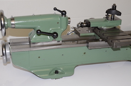 apron bed Myford Super 7B lathe with gearbox, power cross feed, & Induction Hardened bedways, for sale