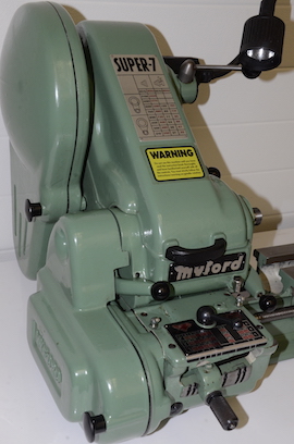 Main Myford Super 7B lathe with gearbox, power cross feed, & Induction Hardened bedways, for sale