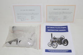 gas cert Accucraft Maxitrak 3/4" Allchin live steam traction engine for sale