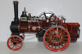 left 1.5" Royal Chester Allchin live steam traction engine for sale