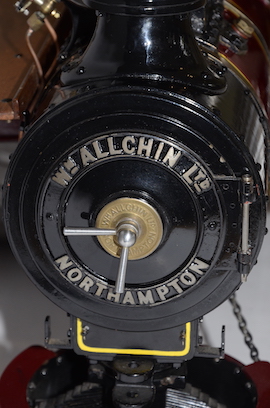 door 1.5" Royal Chester Allchin live steam traction engine for sale