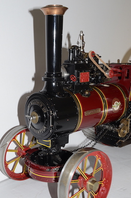 front 1.5" Royal Chester Allchin live steam traction engine for sale