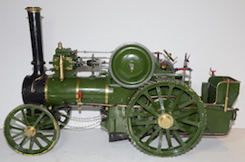front view Allchin 1.5" live steam traction engine for sale