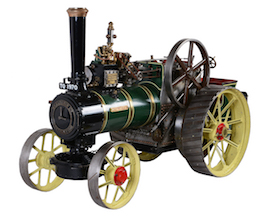 front view Allchin 1.5" live steam traction engine for sale