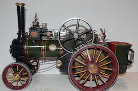right view Allchin 1.5" live steam traction engine for sale