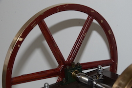 flywheel2 Anthony mount live steam engine. Tuxford Double Side Rod for sale