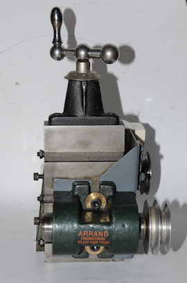 Arrand milling spindle on Myford milling slide. Wheel pinion cutting for sale.