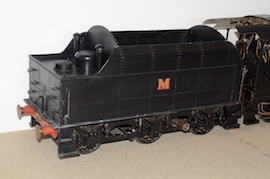 tender 5" LMS Black 5 4-6-0 live steam loco for sale