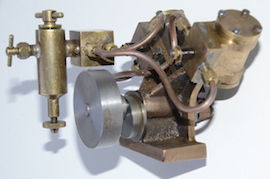 lubricator blackgates twin oscillating live steam engine for sale