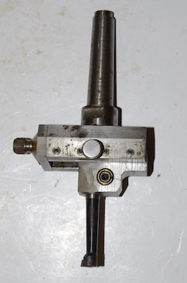 side view George Thomas 2mt boring head milling machine for sale
