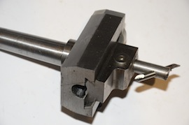 back view George Thomas 2mt boring head milling machine for sale
