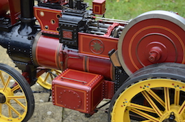 tank view 2" Burrell Showmans live steam traction engine for sale