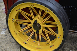 wheel view 2" Burrell Showmans live steam traction engine for sale
