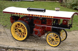side2 view 2" Burrell Showmans live steam traction engine for sale