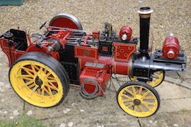 pipe view 2" Burrell Showmans live steam traction engine for sale