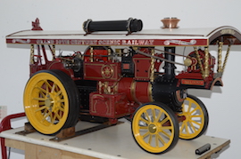 Exhibition 2" Burrell Showmans live steam traction engine for sale.