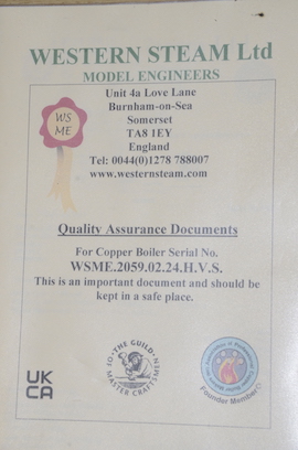 cert 3" Burrell live steam agricultural traction engine plastow for sale 