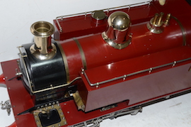 top view 5" Butch live steam tank loco 060 for sale