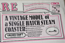 box2 Live steam Calder Craft SS Talacre twin oscillating engine boiler gas plant RC for sale
