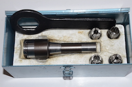 main view clarkson autolock R8 collet holder for milling machine for sale